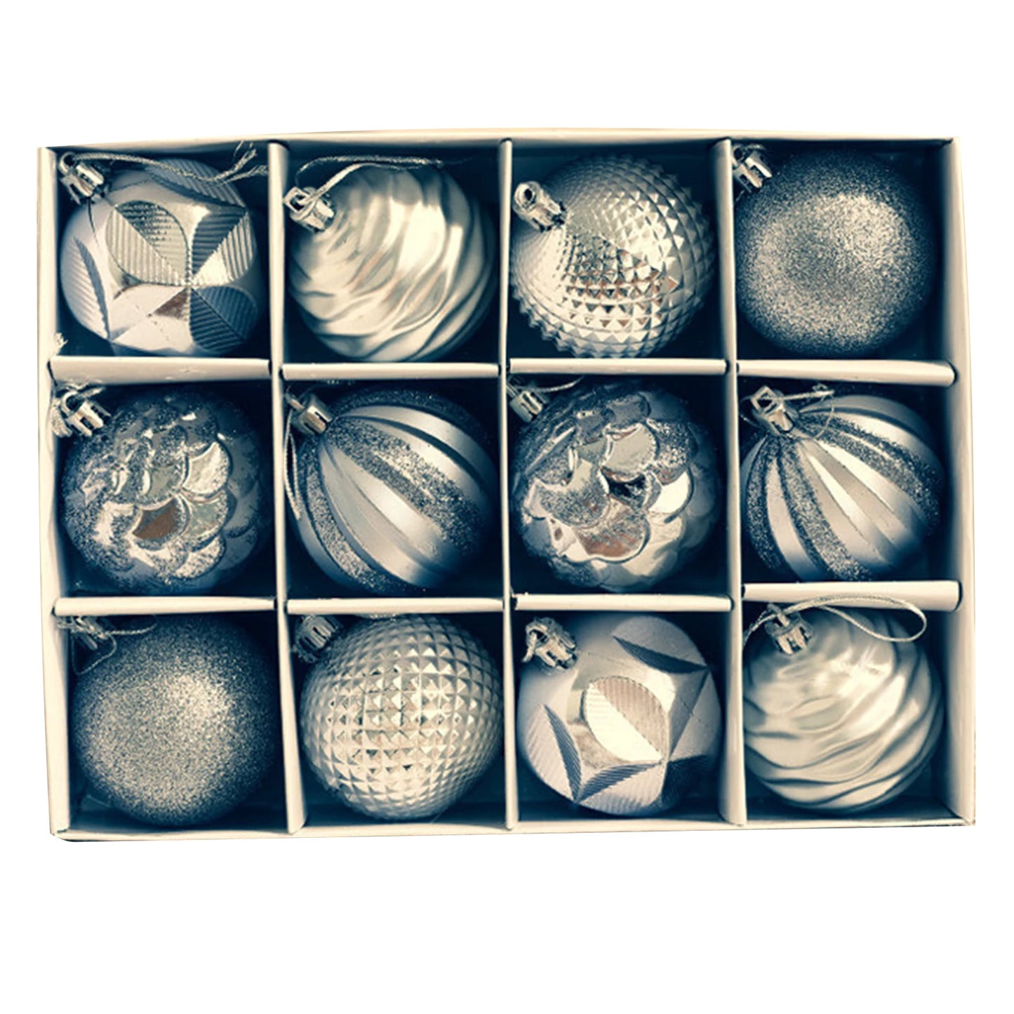 Christmas Decorative Balls Silver