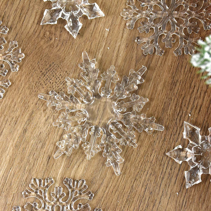 Flocos de neve cristal para decoração 