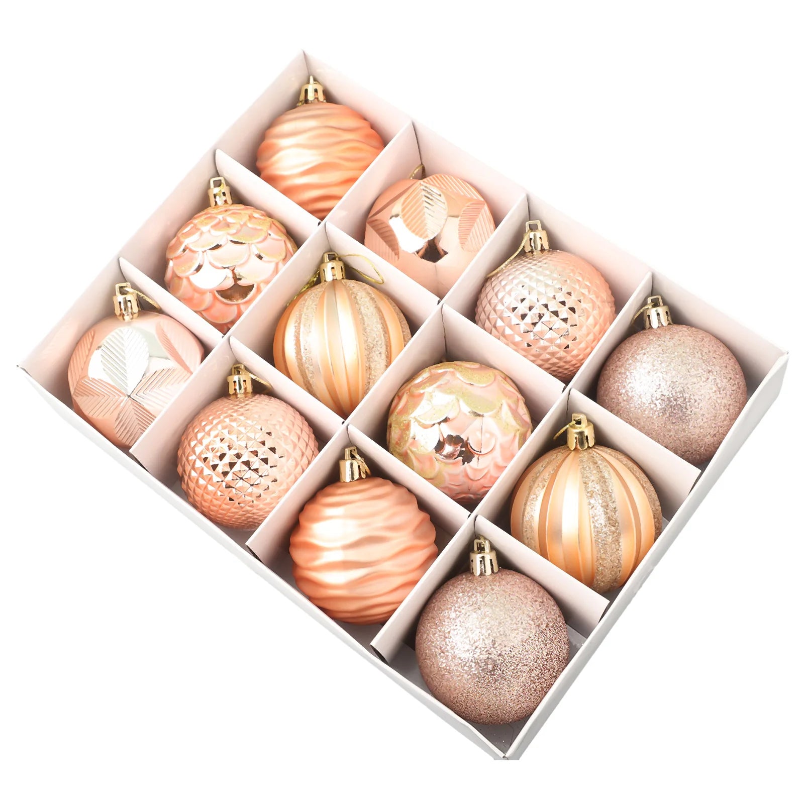 Christmas Decorative Balls Gold in a box