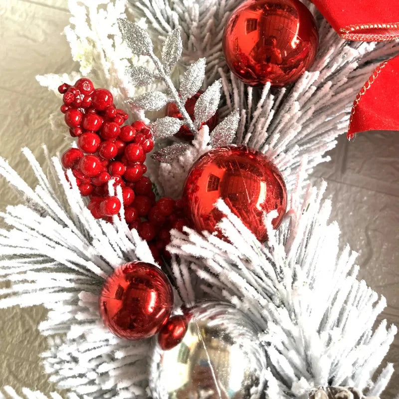 Christmas Wreath decoration with red balls