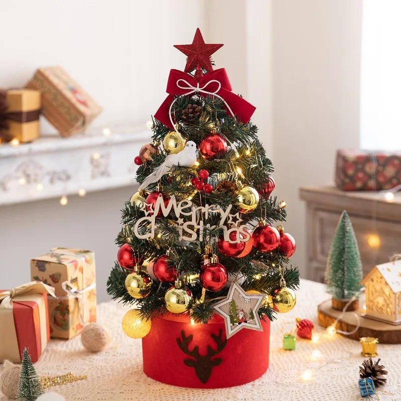 Red and Gold Mini Christmas Tree