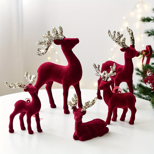 5 Burgundy Velvet Reindeer Ornament
Informações
